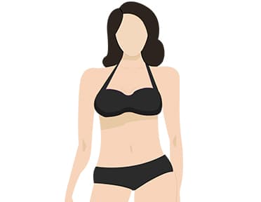 Getekende vrouw rechtfiguur