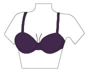 Getekend lichaam T-shirt bh
