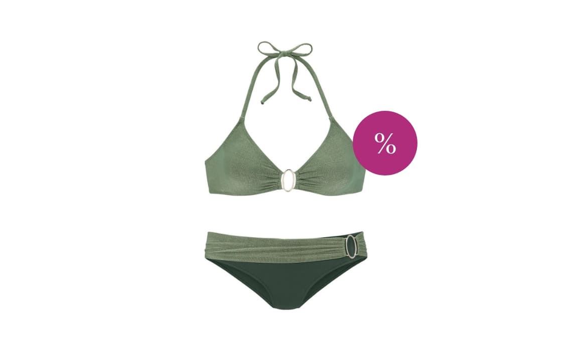 Groene bikini
