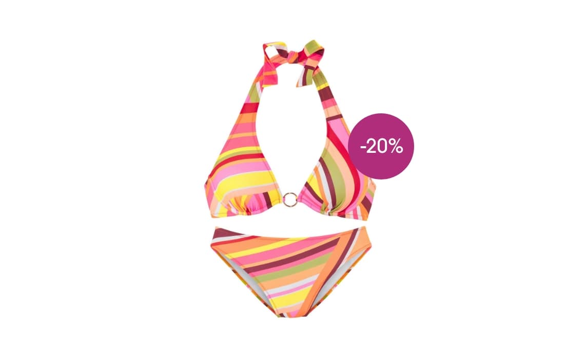 Bikini met print