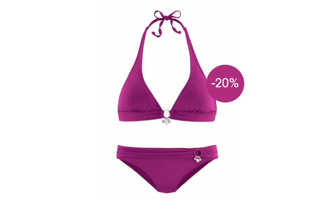 Paarse bikini