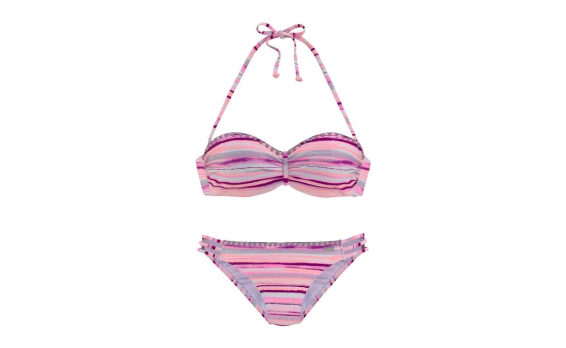 Gestreepte bikini