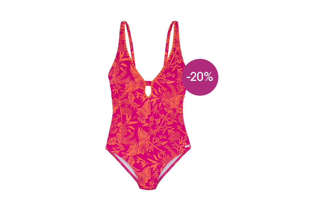 Roze badpak