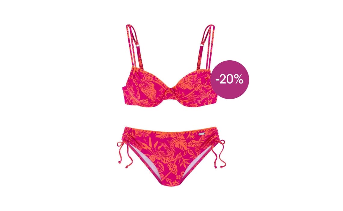 Gebloemde bikini