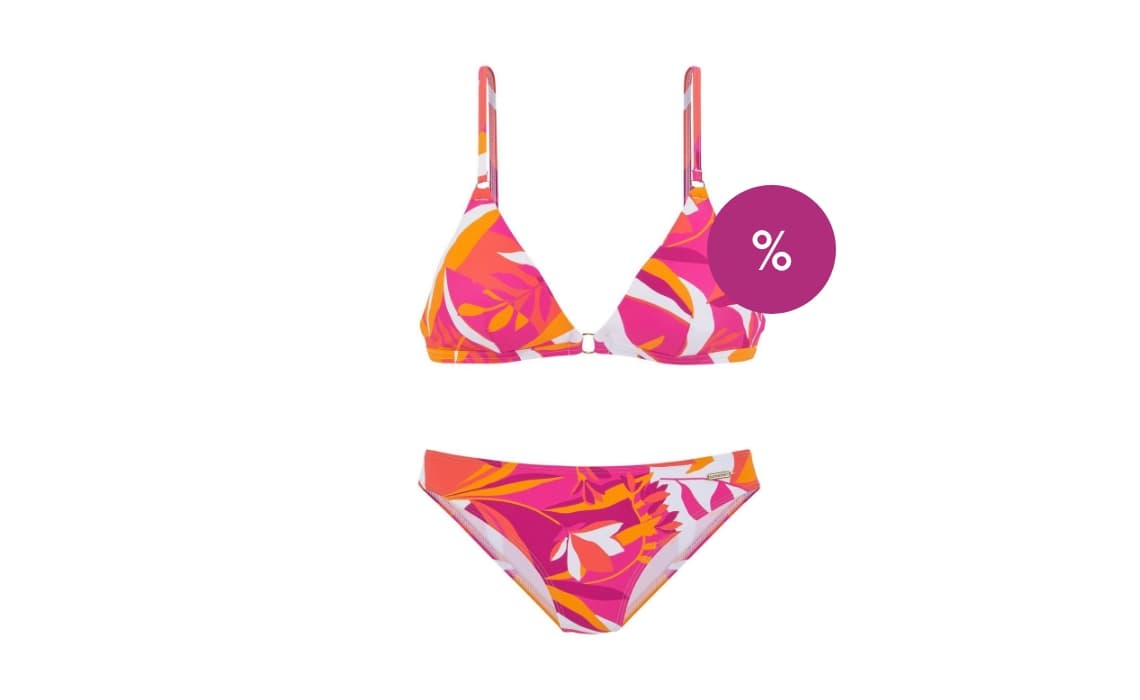 Bikini met print