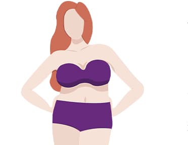 Getekende vrouw appelfiguur