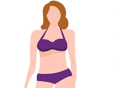 Getekende vrouw rechtfiguur