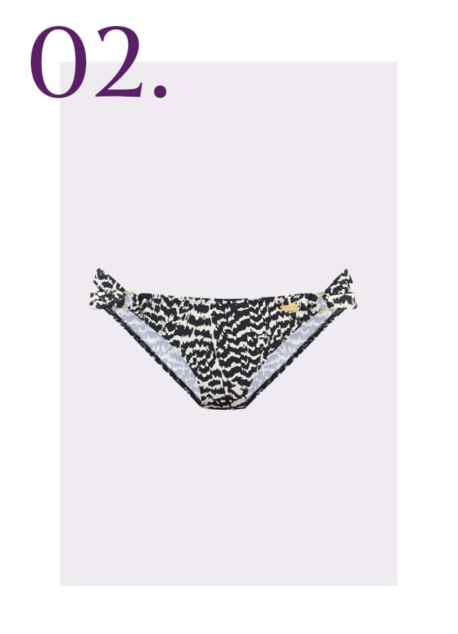 Bikinislip met tijgerprint