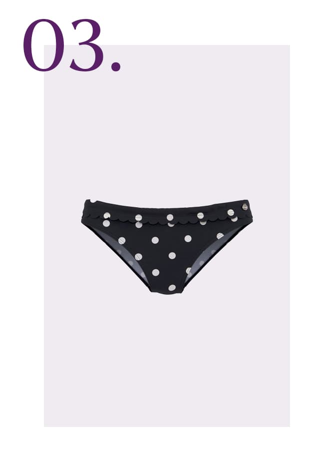 Bikinislip met stippen