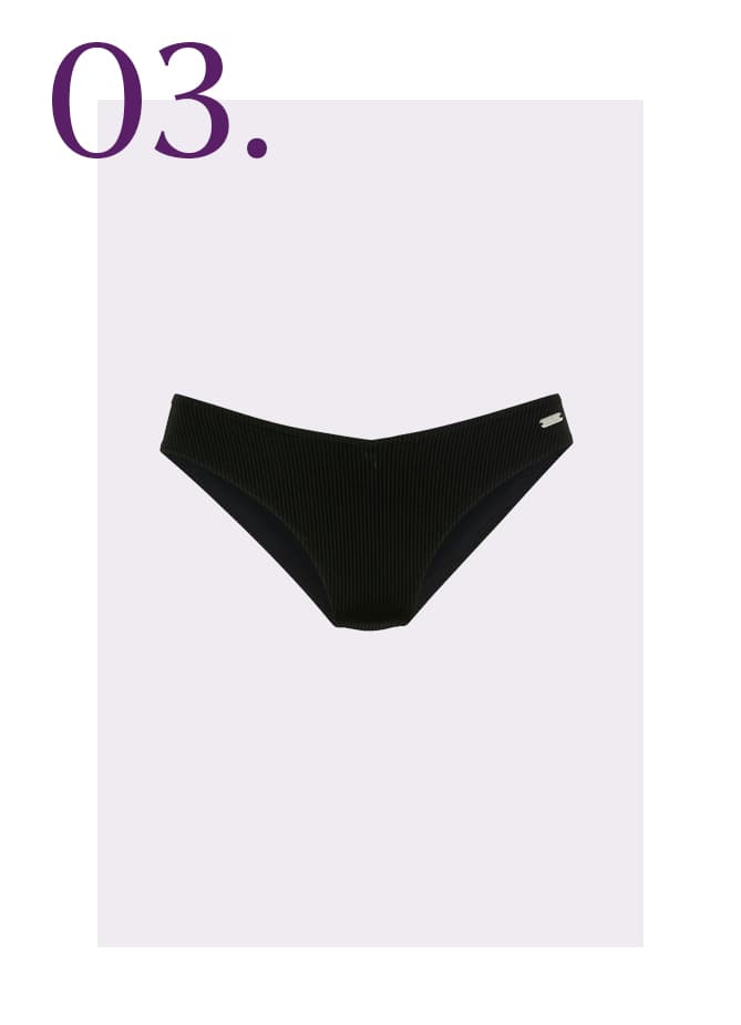 Zwarte Braziliaanse bikinislip