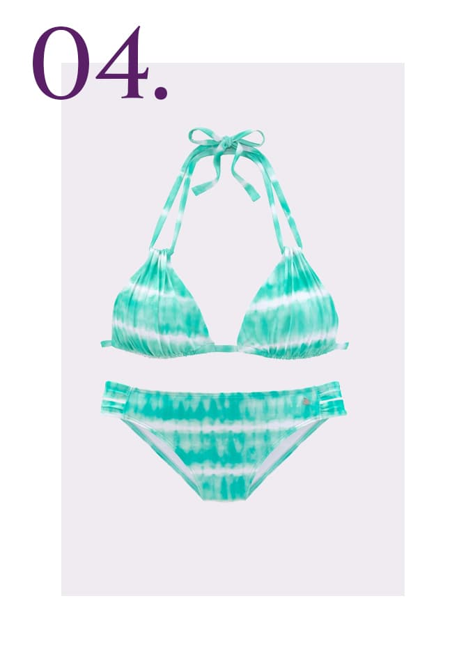 Fel gekleurde turquoise bikini
