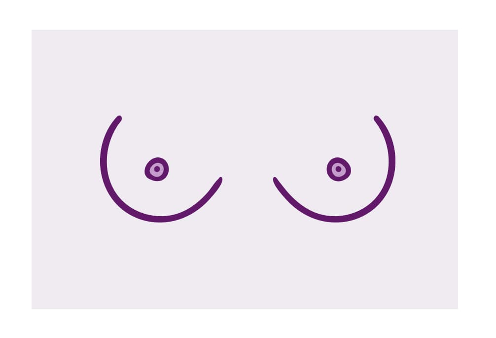 Illustratie atletische borsten