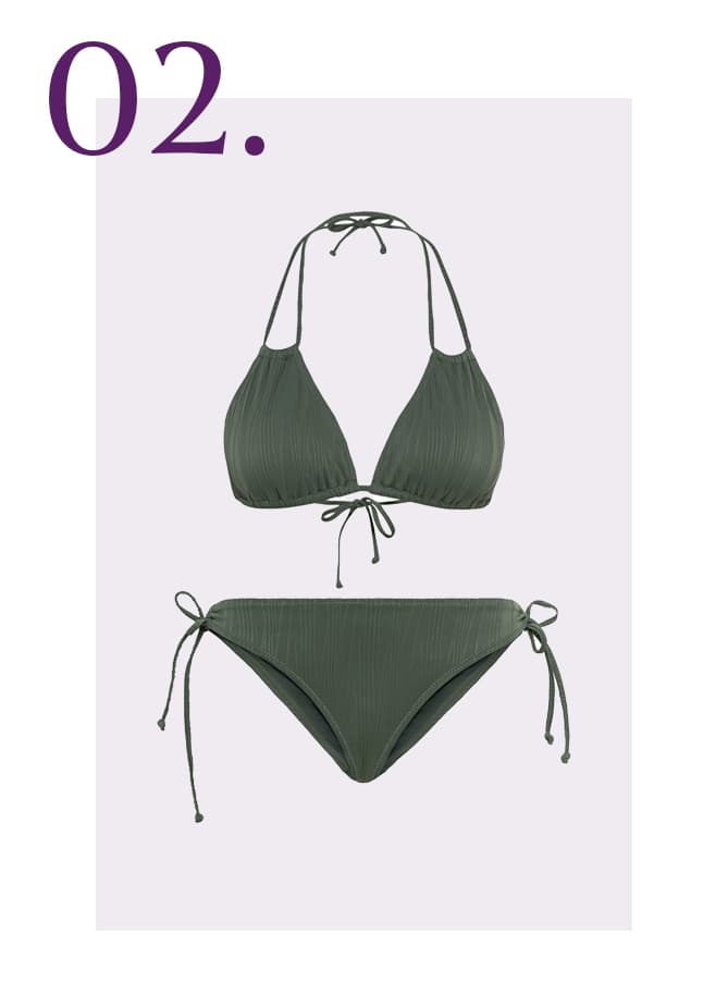 Groene bikini