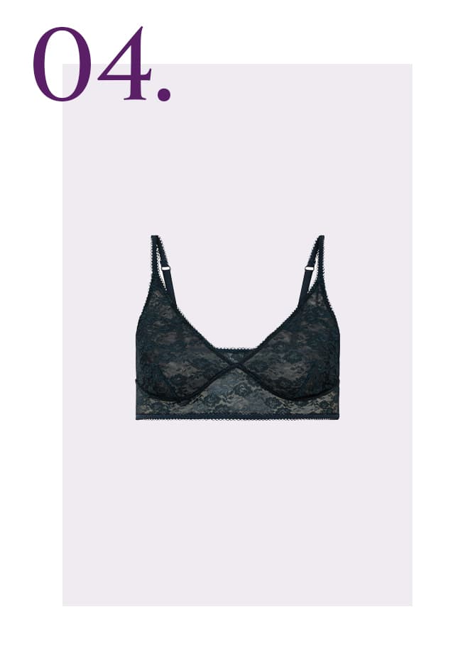Zwarte bralette