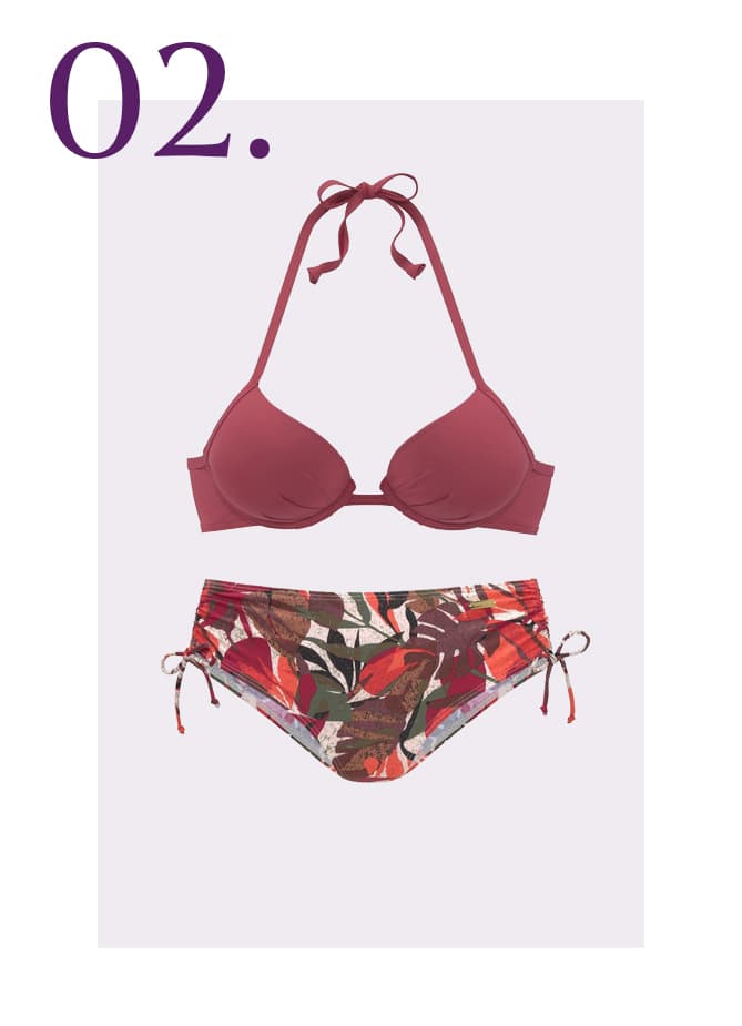 Bikini met print