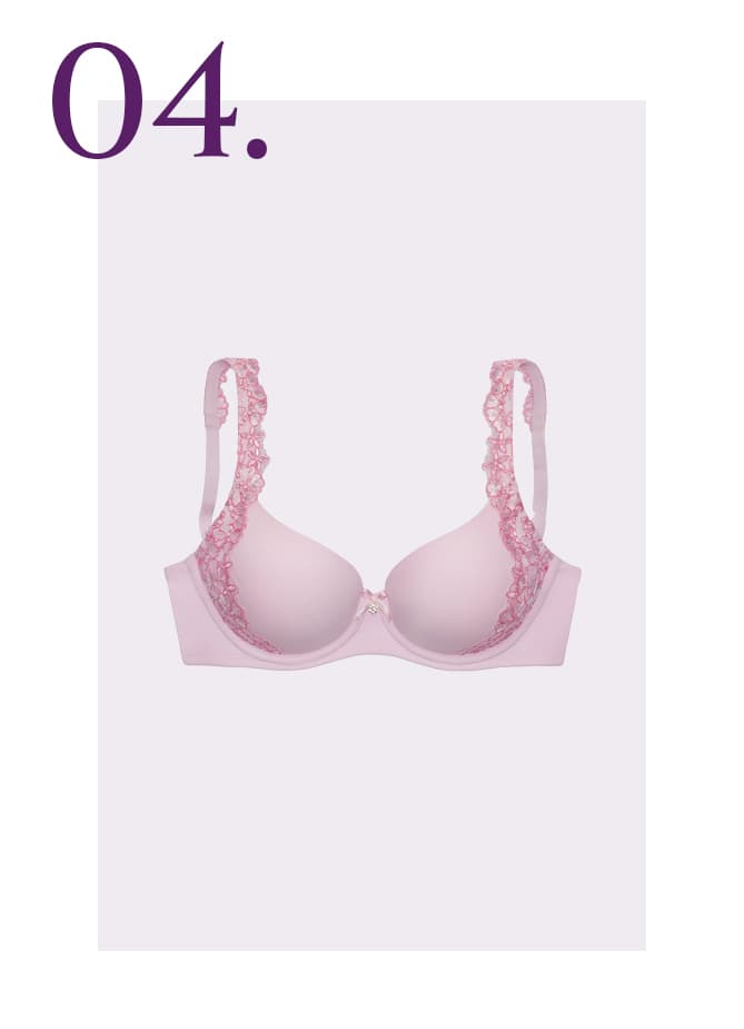 Roze voorgevormde bh