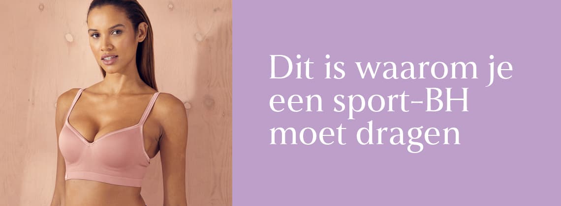 Vrouw met een sport BH