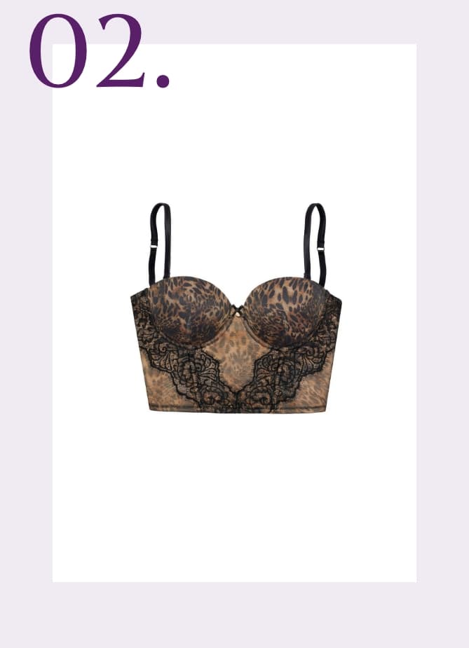 Luipaard bustier