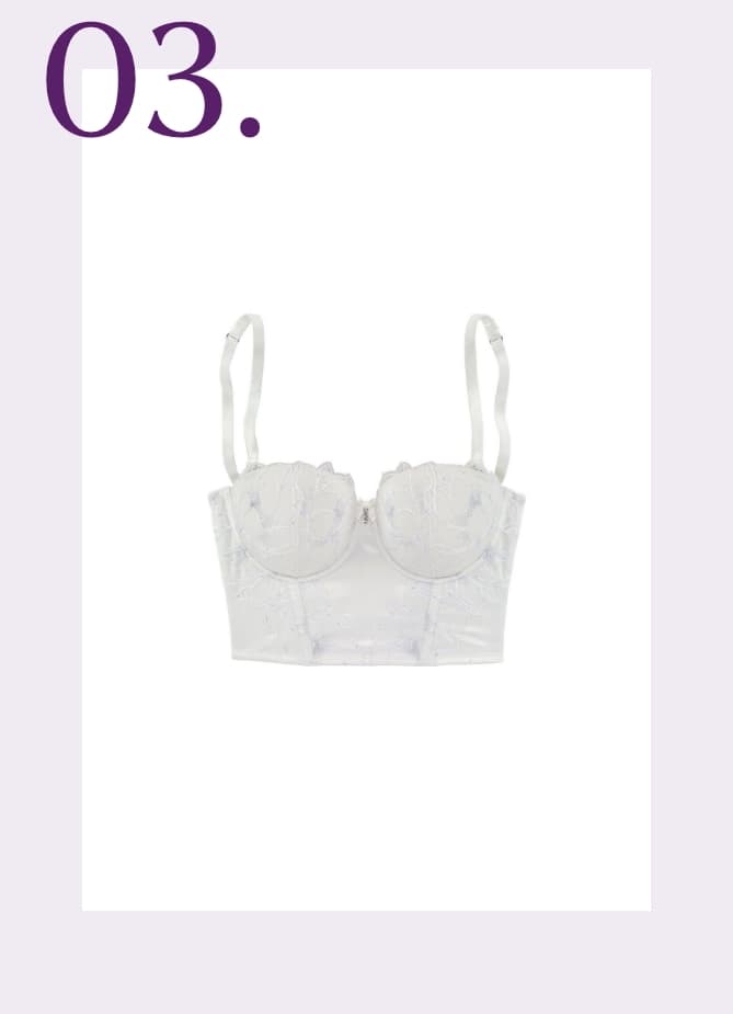 Witte bustier