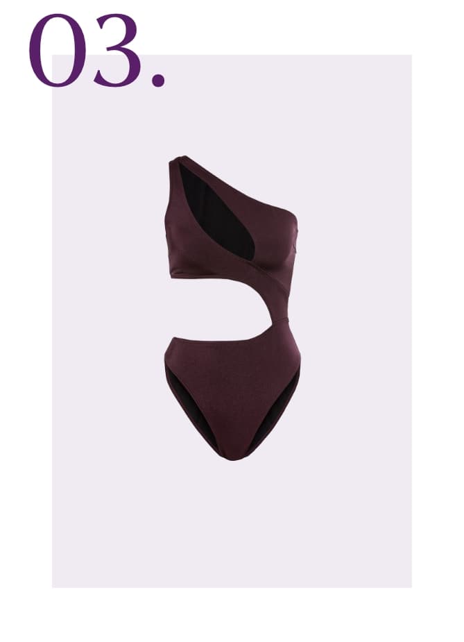 Lascana monokini aubergine