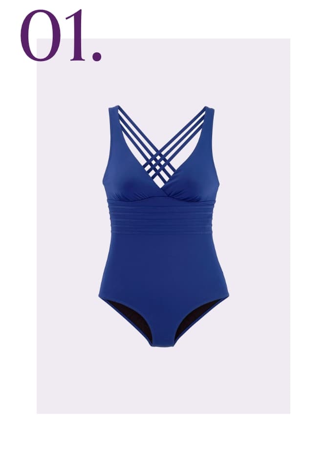 Lascana badpak blauw