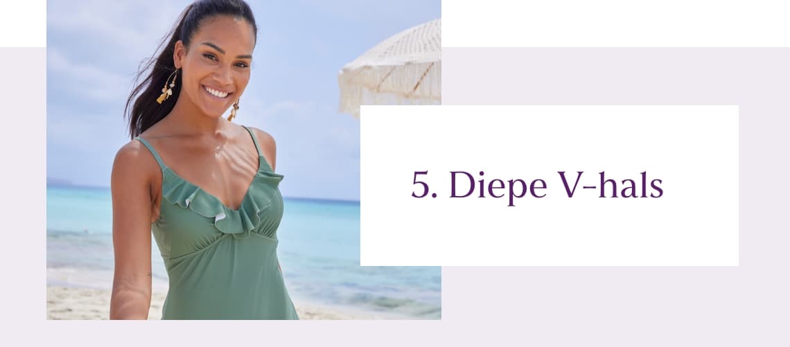 Diepe V hals